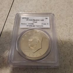 1973 S Eisenhower  Dollar PCGS PR68DCAM