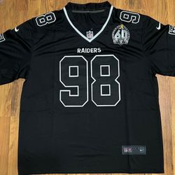 Las Vegas Raiders Custom Max Crosby Lights Out  Stitched Jerseys 