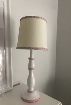 Cute white and pink lamp