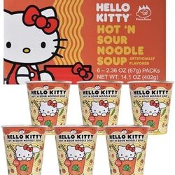 Hello Kitty Spicy 🔥 Noodles Soup..pack Of 6