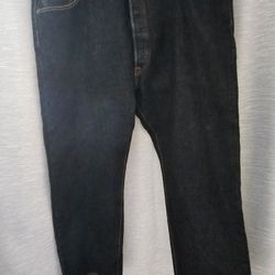 Levi's Original Fit Button Fly Darkwash Jeans Men Sz 48x30 