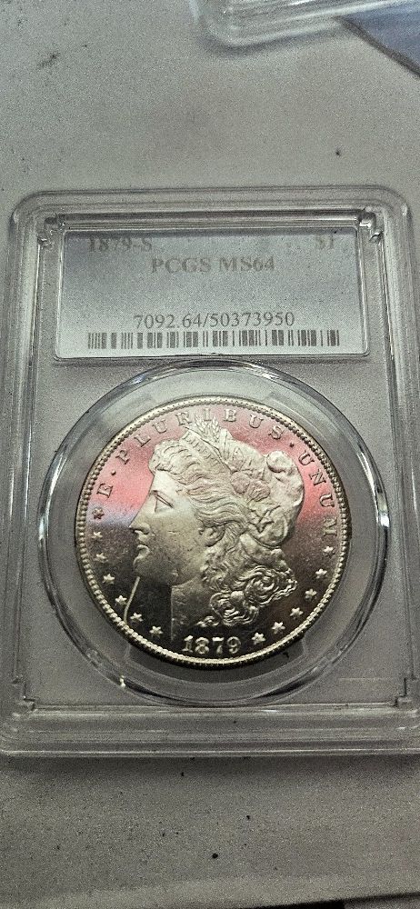 Silvor Dollar Morgan 1879s MS64 PCGS GRADED $200