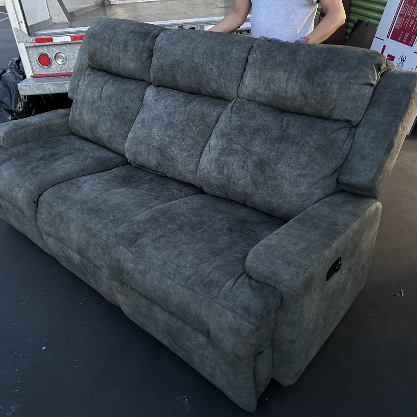 Stored Electric Reclining Sofa