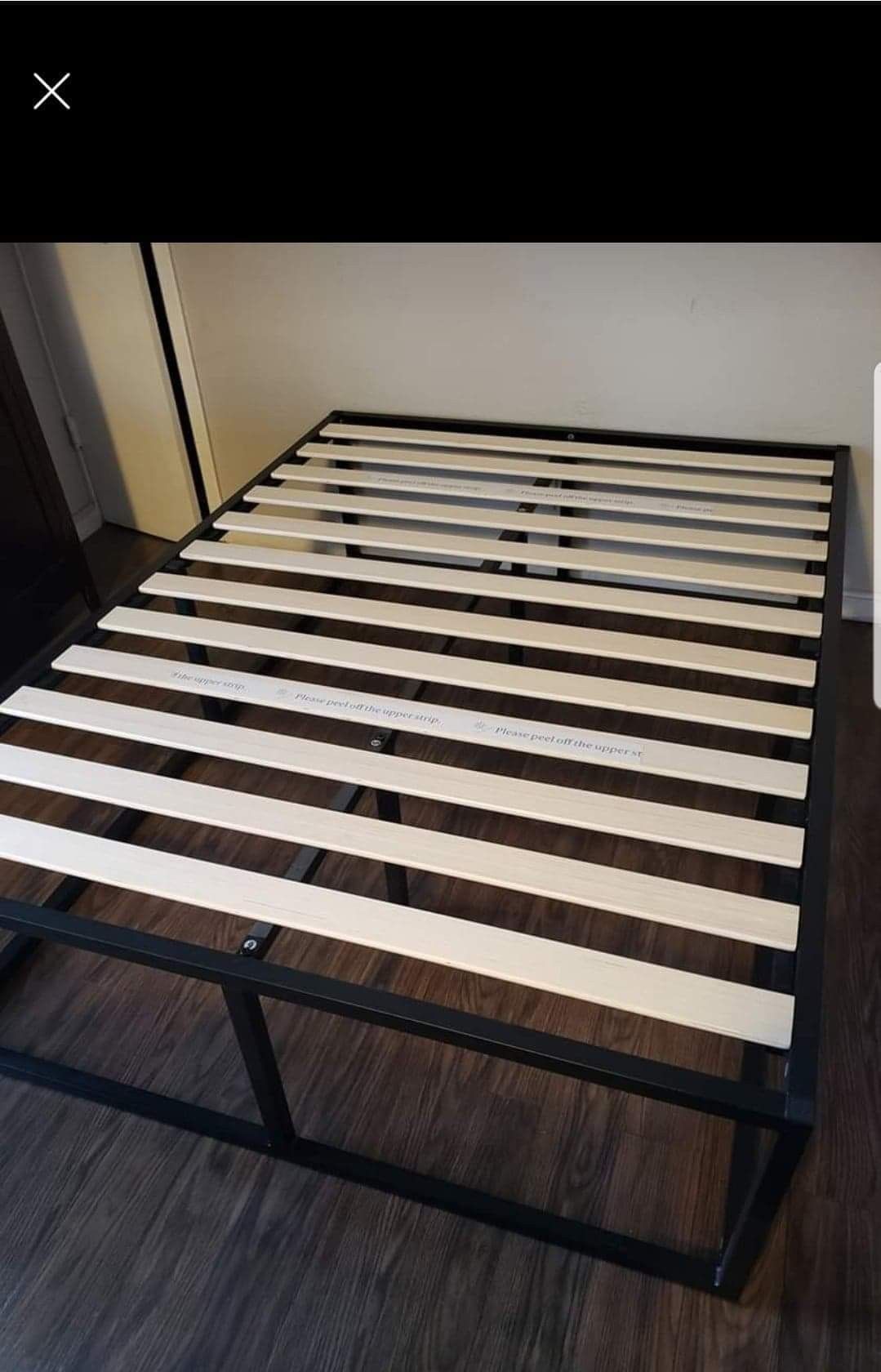 Platform bed frame Queen size. 18" Tall ,free delivery. $75