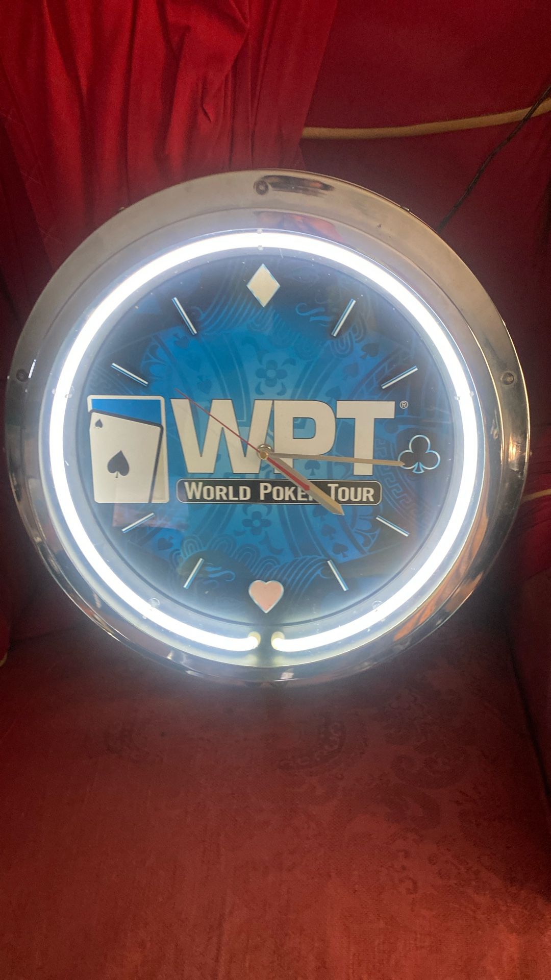 World Poker Clock Neon