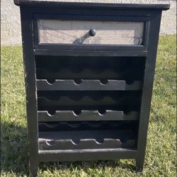 Solid Wood 12 Bottle Wine Rack 