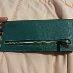 Green Wallet Coach 