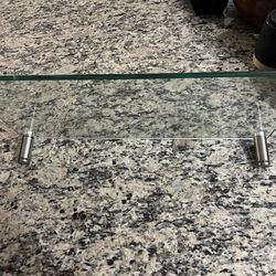 Glass monitor stand 