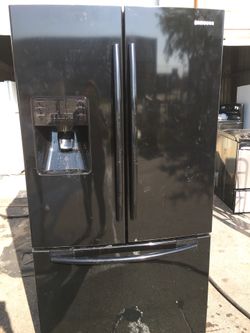 Samsung black French door refrigerator