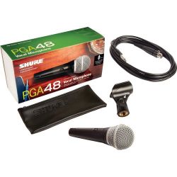 XLR Microphone for Vocals - Shure PGA48 Dynamic Mic