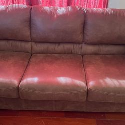 Leather Sofá 