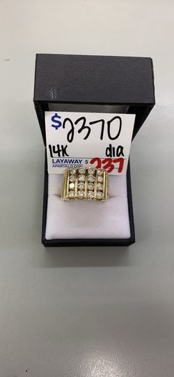 14k Diamond Nugget Ring
