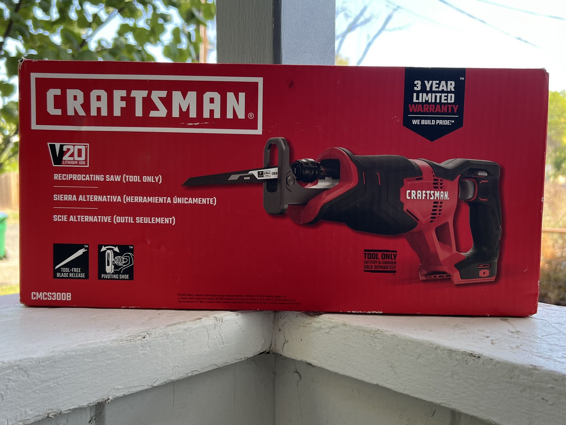 Craftsman V20 Lithium Ion Reciprocating Saw