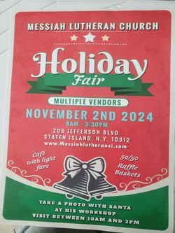 Holiday FAIR Saturday NOV 2ND