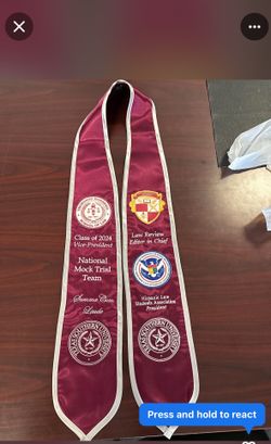 Customized Graduation Stole