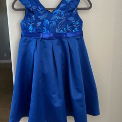Size 6 Royal Blue Little Girls Dress