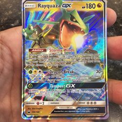 2018 POKEMON SUN & MOON CELESTIAL STORM #109 RAYQUAZA GX