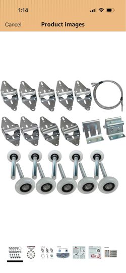 Surpass Garage Door Roller/Hinge/Top Bracket/Wire Rope (for 7' Height Doors)