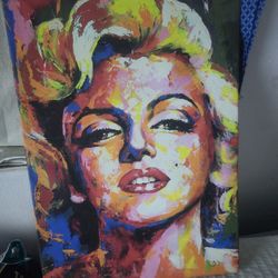 Marilyn monroe oil painting 