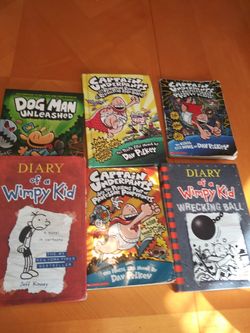 Captain underpants and Diary of a wimpy kid
