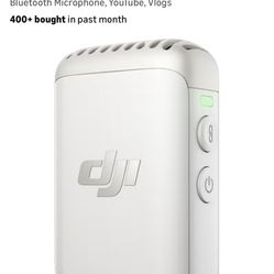 DJI Mic 2 Transmitter (Pearl White), Wireless Microphone with Intelligent Noise Cancelling, 14-Hour Internal Recording, 6-Hour Battery, Magnetic Attac