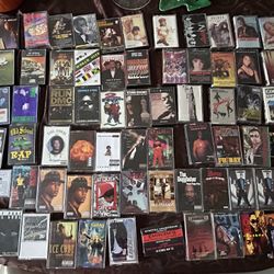 Vintage Cassette tape bulk Lot Rock HipHop  Gangster Rap Soul Funk RnB Pop 