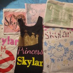 6 SKYLAR T SHIRTS SIZE 6/7