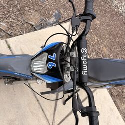 Blue Electric Dirt Bike