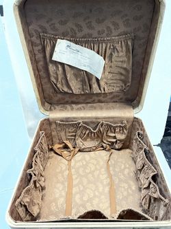 Vintage Luggage 18” Train Case Suit Case Used Thumbnail