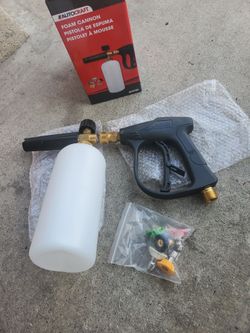 Car wash Foam cannon with 4350 psi pressure washer gun m22 thread and 5 tips 