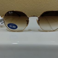 Ray Ban-Jack-Gold- Round Frames. NEW***
