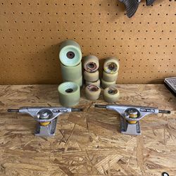 Skateboard wheels with independent trucks