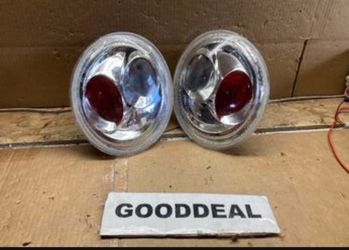 #OT19 Fit 98-05 Beetle Chrome Housing Tail Lights lamp taillight