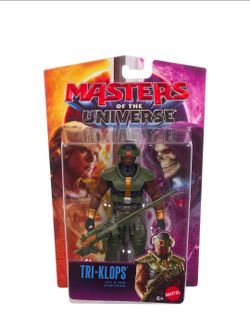 New Masters of the Universe 2026 Movie Tri-Klops 5.5 Inch Action Figure Hero Toy, Long Blaster.
The evil spy who sees all comes with a rotating head