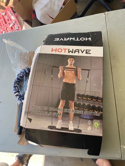 Hotwave Push Up Board Exercise System Portable Gym