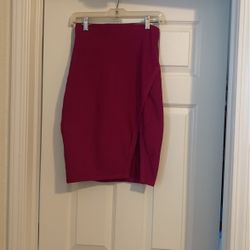 Purple pencil skirt