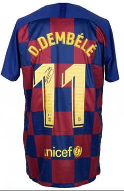 Ousmane Dembele Signed FC Barcelona Jersey (Beckett COA)