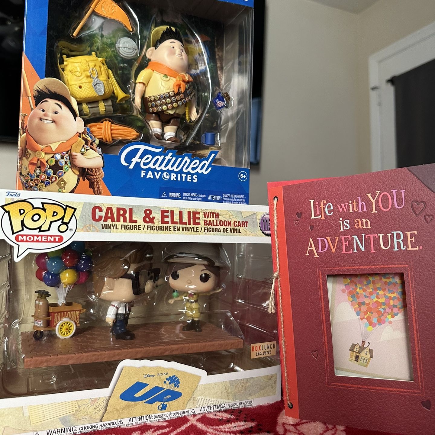 Disney Pixar Up Carl And Ellie Funko Pop/ Russell Featured Favorites /  Hallmark Greeting Card for Sale in Downey, CA - OfferUp