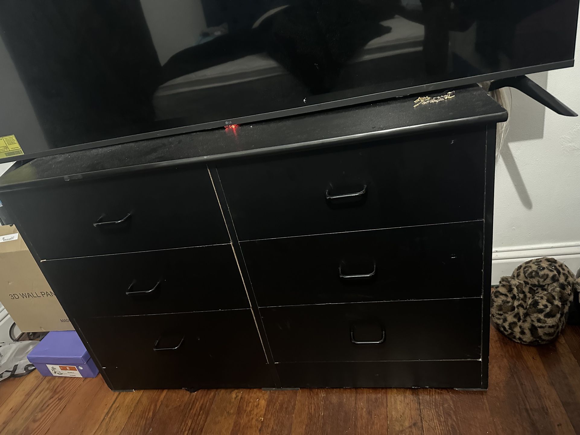 Black 6 Drawer Dresser