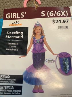 Halloween New Mermaid Costume size 6/6x