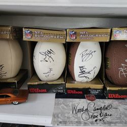 Autographed Texans Balls
