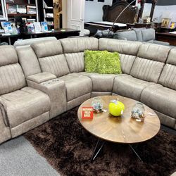 DONT MISS OUT!Gorgeous Beige Reclining Furniture Sectional 65% OFF LIMITED TIME NOW $1399😱