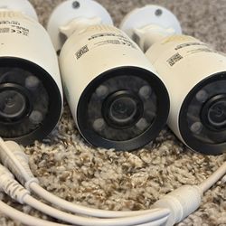 3x Reolink CX-410 Color Night Vision PoE CCTV Cameras