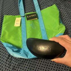 NWT Lauren Ralph Lauren Tote & Sunglasses Case $15 For BOTH