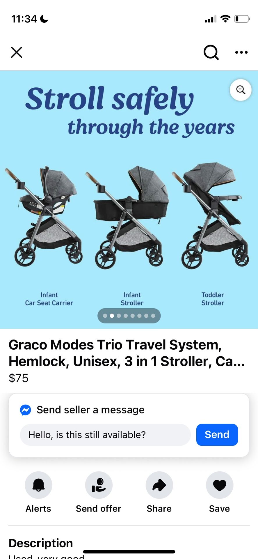 Graco Trio Travel Stroller
