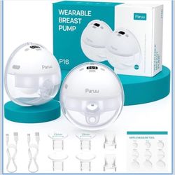 Paruu Hands Free Breast Pump P16, Wearable Breast Pump Electirc Portable