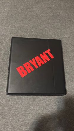 Black Binder with Bryant Label (with 200+ cards)