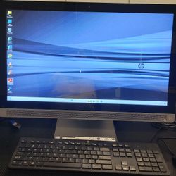 DeskTop  AIO  Intel i3 📓🖥 HP  Pavillion  24 - B016  - All in One  PC  (not  touch. ) Windows  11 🔌 DVD-RW📀 HDMI  Wi-Fi WebCam- Work  Excellent  ✔️
