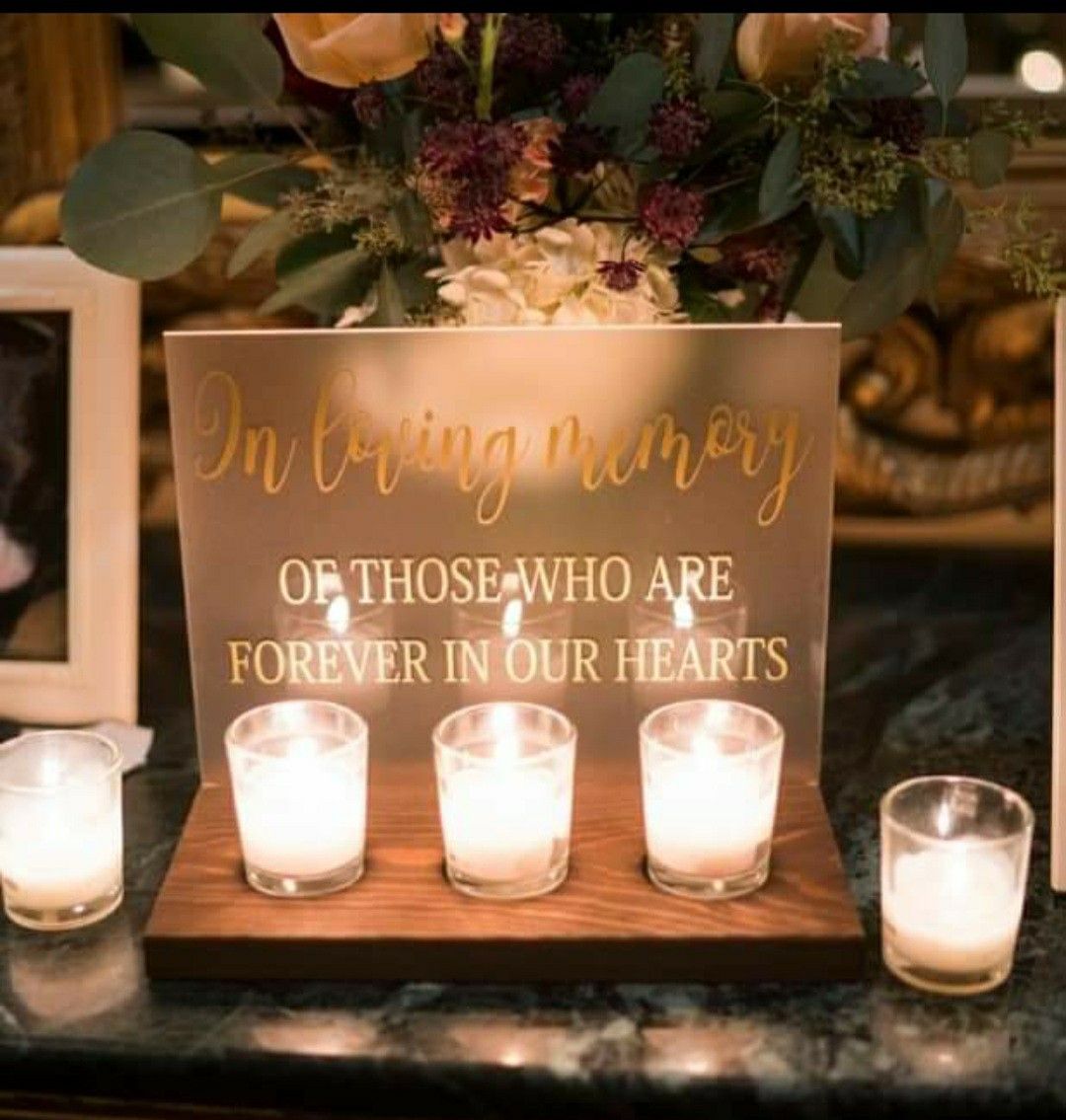 Wedding/event Memorial Sign