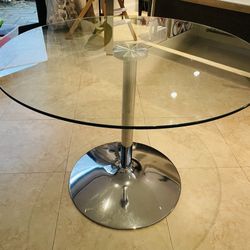 New Round Glass Table